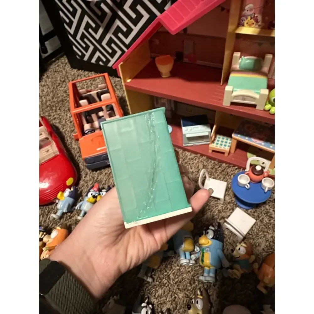Well loved Bluey Play House and Accessories